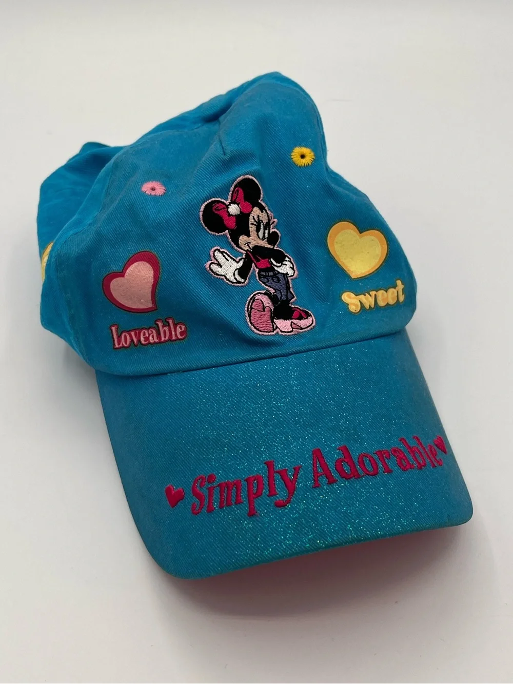 Vintage Disney Minnie Mouse Simply Adorable Girls Adjustable Baseball Hat